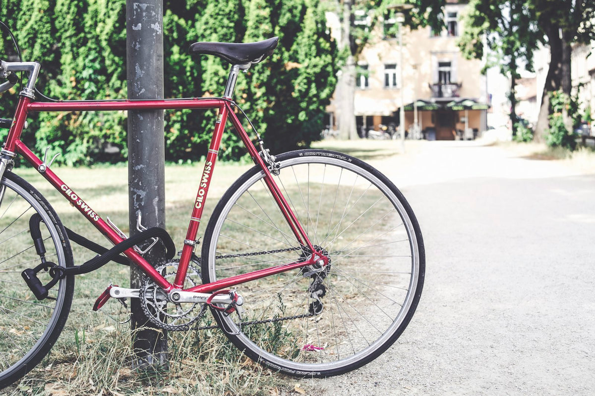 Fahrrad mit Diebstahlschutz gesichert