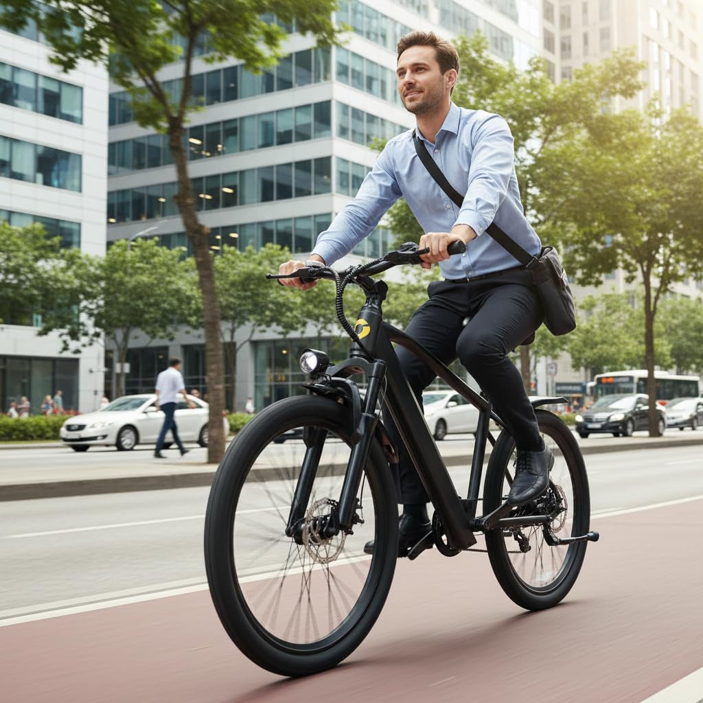 Eleglide E-Bike 26" Mit 7-Gang Schaltung 250W Motor 10Ah Akku Höchstgeschwindigkeit 25Km/H