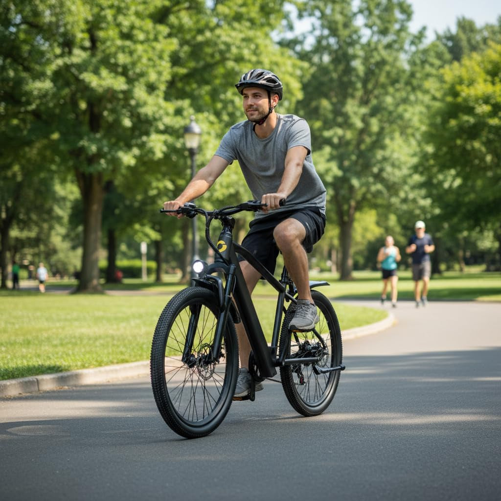 Eleglide E-Bike 26" Mit 7-Gang Schaltung 250W Motor 10Ah Akku Höchstgeschwindigkeit 25Km/H