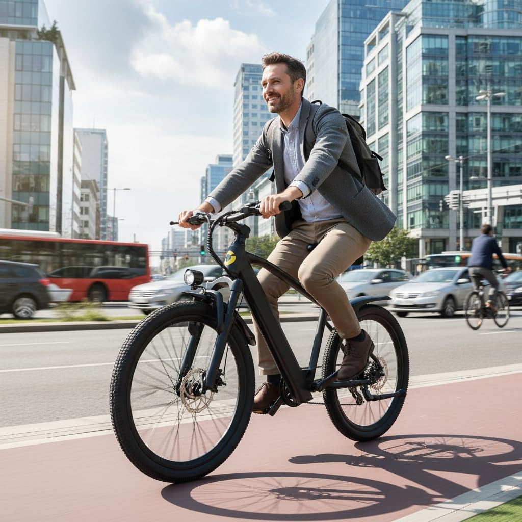 Eleglide E-Bike 26" Mit 7-Gang Schaltung 250W Motor 10Ah Akku Höchstgeschwindigkeit 25Km/H